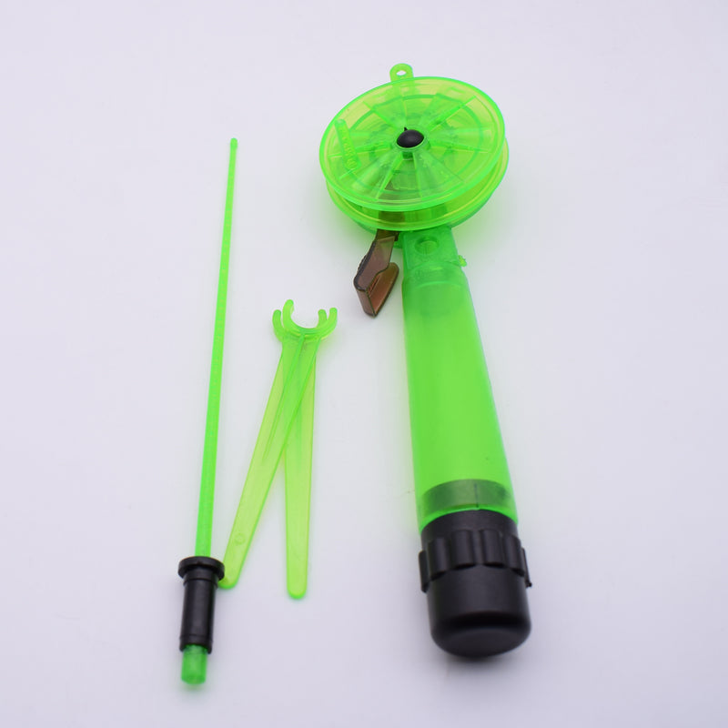 Удочка зимняя зеленая d-55мм с пластиковой ручкой